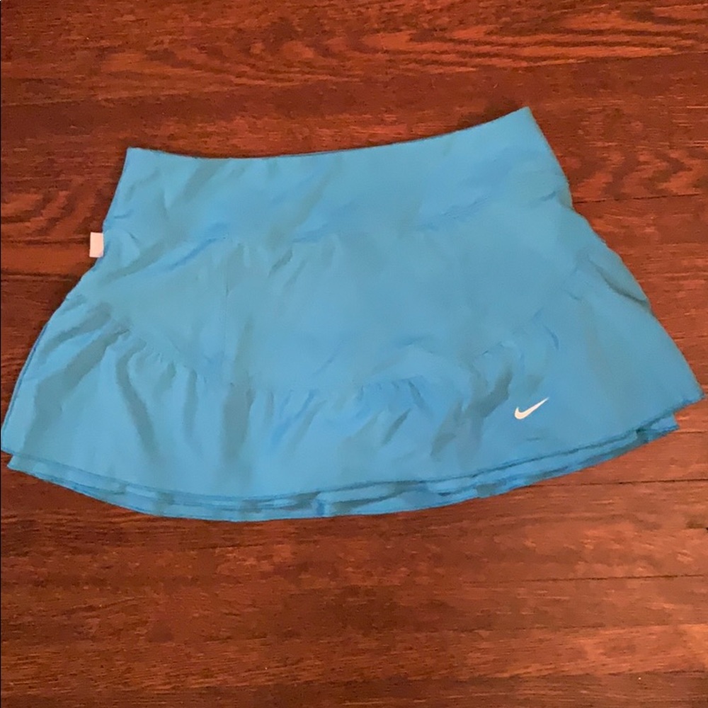 Nike DriFit Running Skort Small Aqua Color